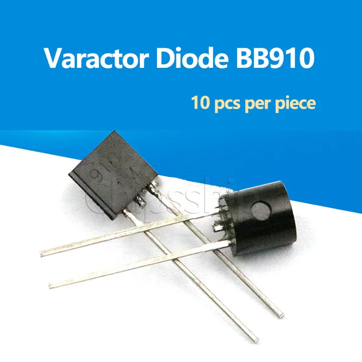 Varactor Diode BB910 Printing 910 2-20pF Package TO92S Varactor Diode 10 PCS