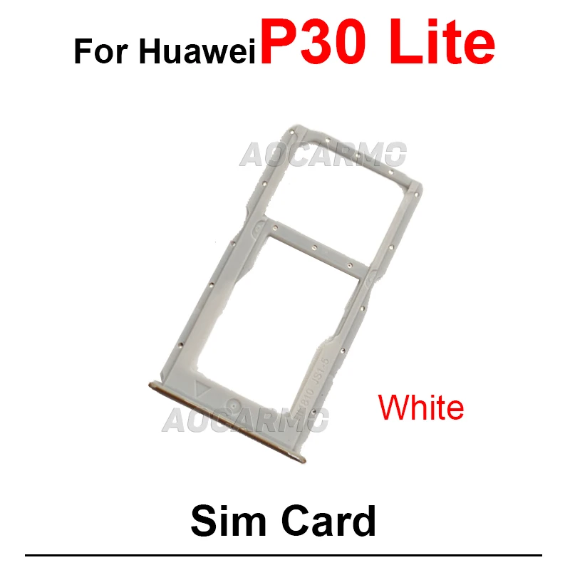 1Pcs For Huawei P30 Lite P30Lite SIM Card Tray Slot Holder Replacement Parts Blue Black