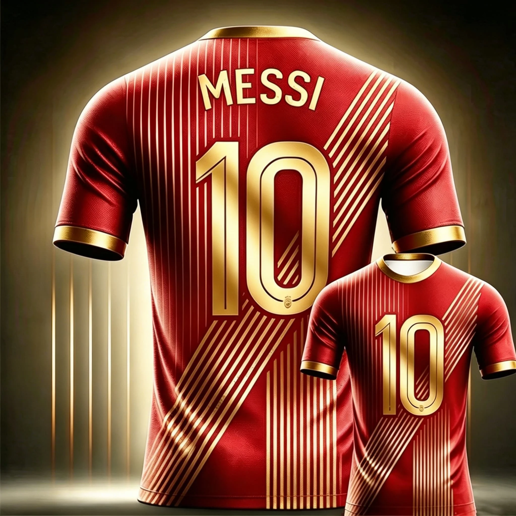Messi Nr. 10 Gedenk-Fußballtrikot Herren T-Shirt Damen T-Shirt Jungen Top Kinder Eltern-Kind Schnelltrocknend Kurzarm Kinder T-Shirt – Detail 4