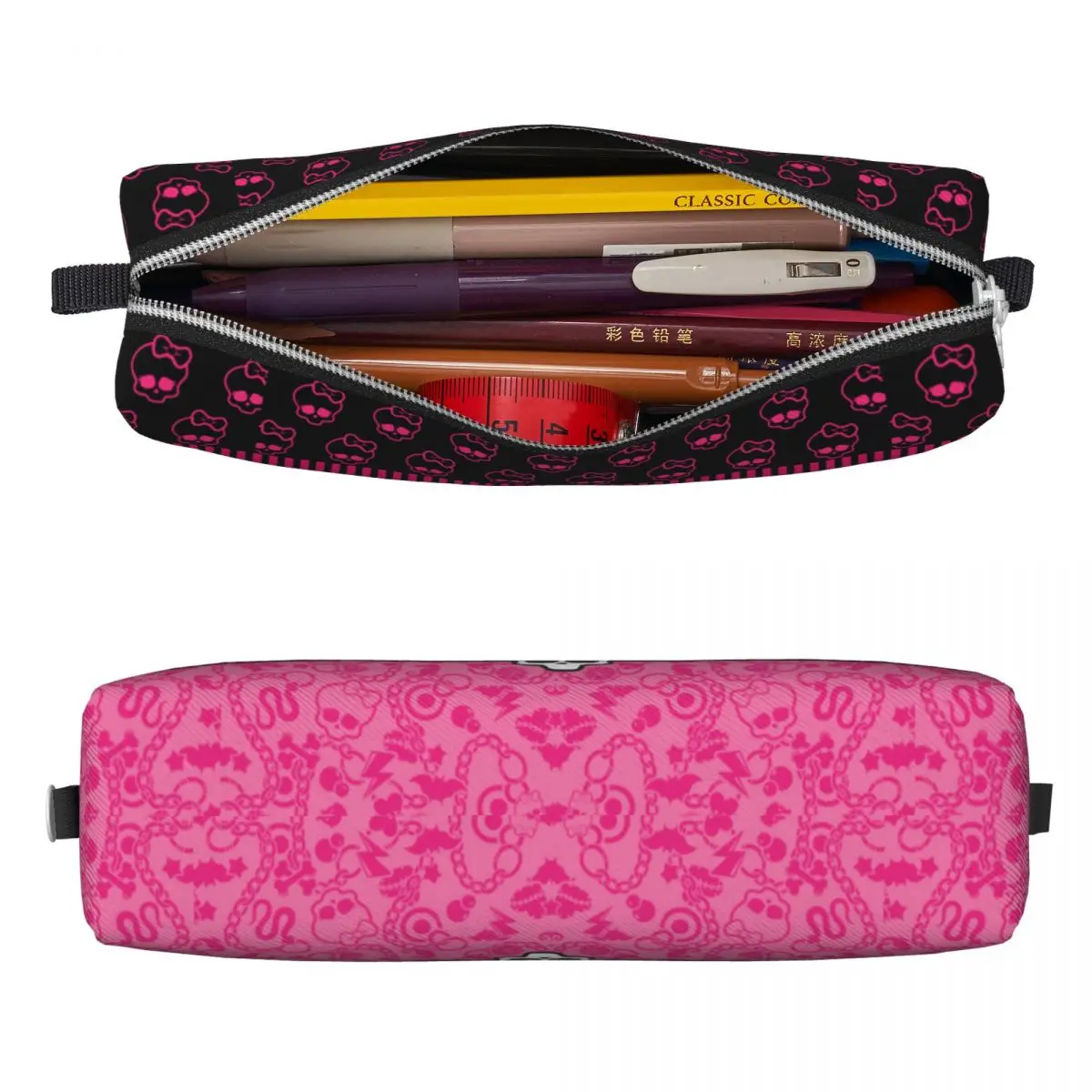 Astucci a matita alta mostro rosa astuccio per matite Anime portapenne per studenti borsa portaoggetti grande materiale scolastico cancelleria con