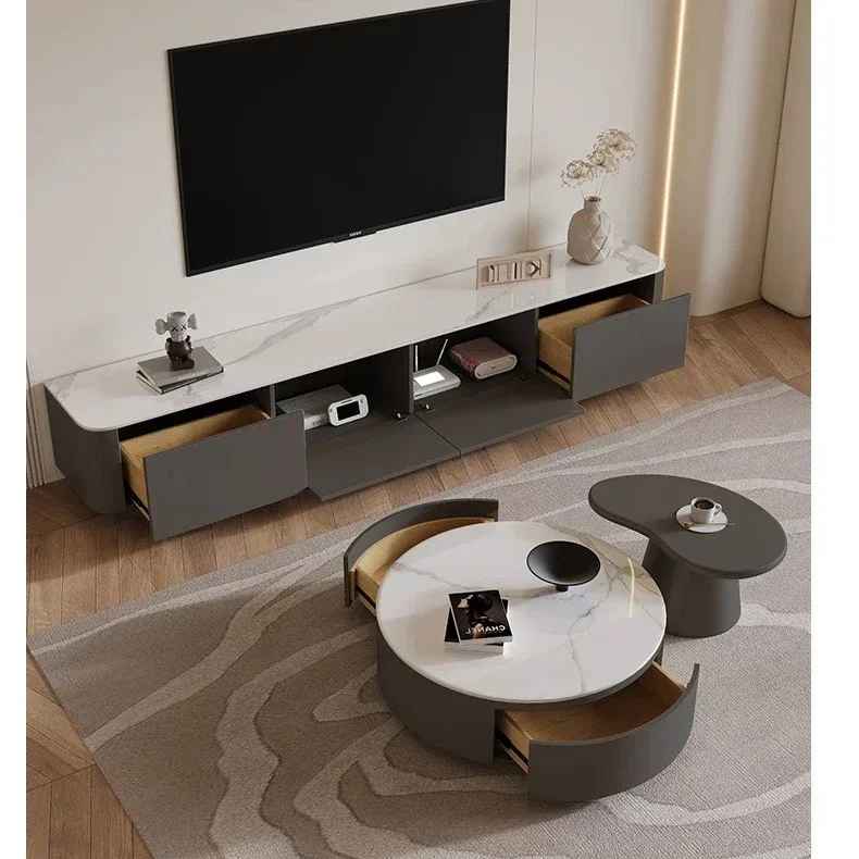 

л # Современный роскошный журнальный столик высокого качества, мебель, деревянный журнальный столик и подставка под телевизор, шиферная столешница для гостиной