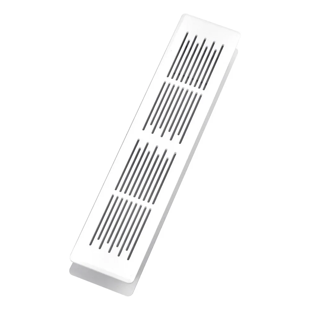 Aluminum Alloy/plastic Cabinet Breather Hole Cover Rectangle Breathable Mesh Wardrobe Air Vent Decor 30mm Wide