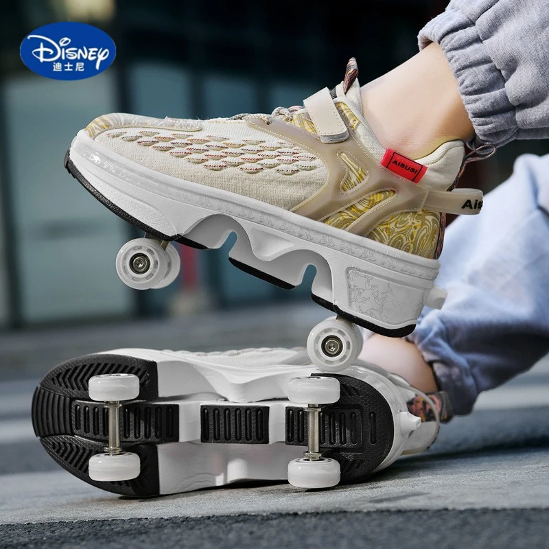 

Disney Transformable Heelys | 4-Wheel Dual Mode Roller Skates, Convertible Inline & Quad Skates for Kids