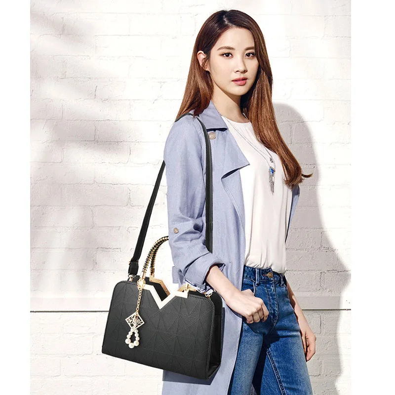 Women shoulder bag Handbags Bag for 2025 women leather  Casual foreign style crossbody bag