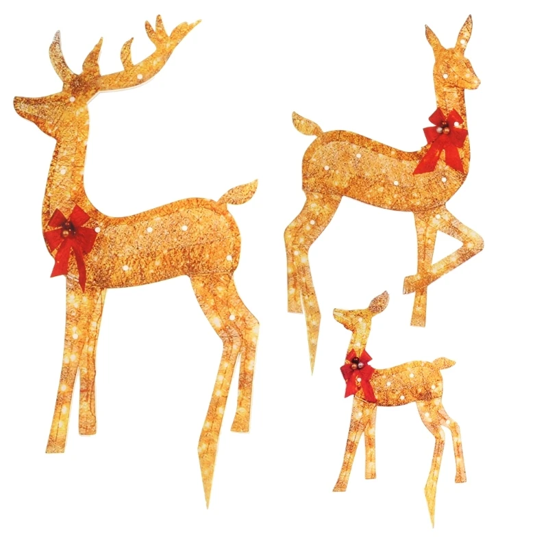 

Christmas Deer LED Light Outdoor Yard Decoration Glowing Garden Elk Statue