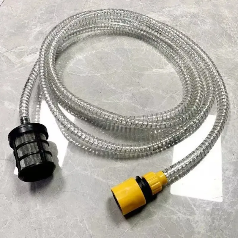 

Pressure Washer Steel Wire Intake Hose - Household Wireless Car Washing Machine Accessories, Professional Steel Braided Hose