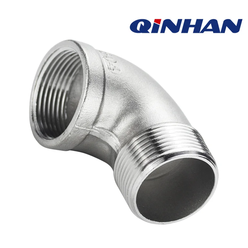 304/316L stainless steel internal and external thread elbow 90 degree internal thread to external thread elbow