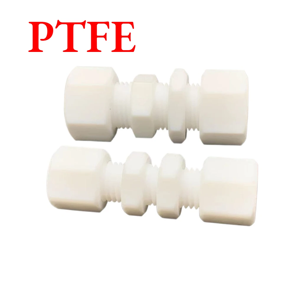 

Bulkhead 3 4 6 8 10 12mm 1/8" 1/4" 3/8" 1/2" Inch Euqal Reducer Single Ferrule Compression Union Tube PTFE Coupler Connector