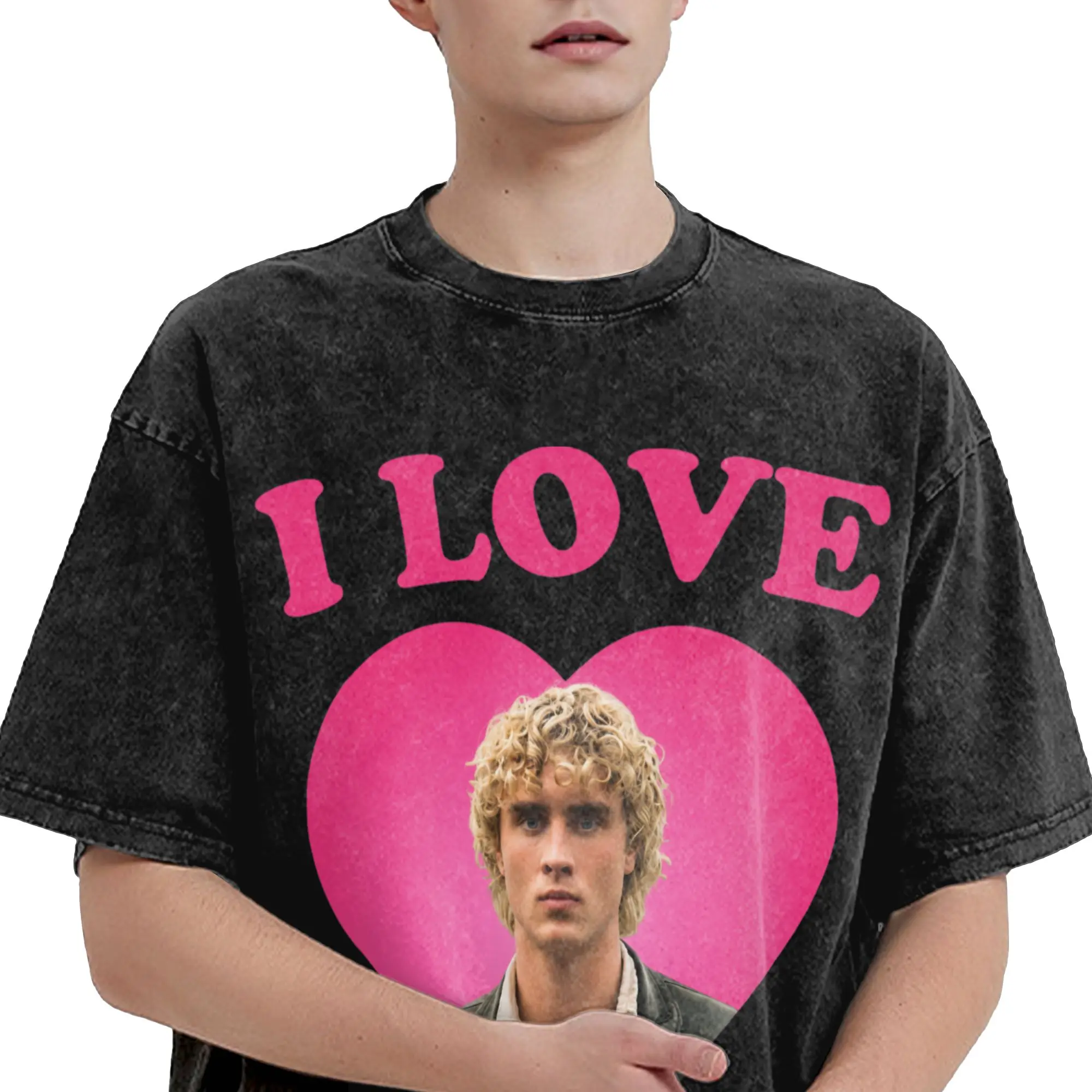 I love my boyfriend Joseph hunger games  Accessories Washed T Shirts for Men Women Streetwear Hip Hop T-Shirts