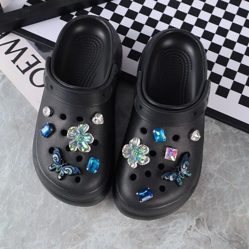 

Night Butterfly Set Beautiful Footwear Decoration DIY Ins Shoe Accessories Elegant Adornment for Clogs Sandals Christmas Gift