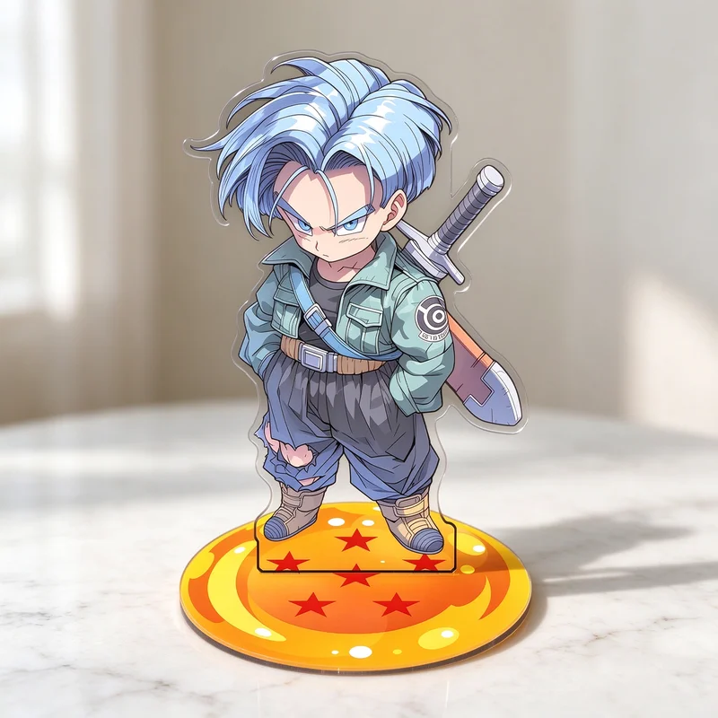 Standing Sign for Dragon Ball Majin Buu Jiren Zamasu Acrylic SelfMade Cute Anime Game Desktop Decoration Toy Fans Gift 15cm
