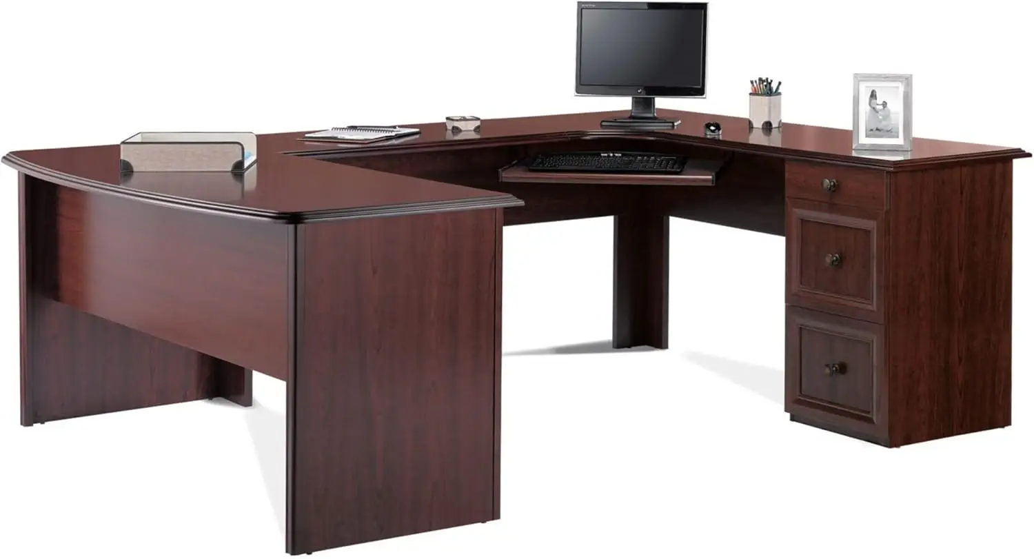 

® Угловой стол для руководителей Broadstreet, 65 дюймов, W U-образной формы, вишня