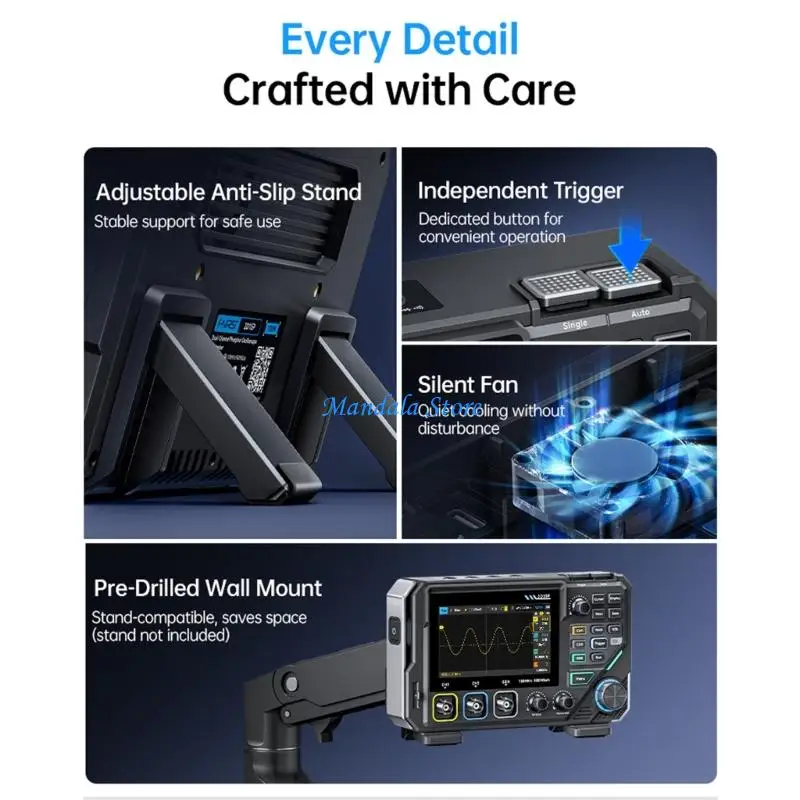 

Компактный цифровой осциллограф U2JC, 4,5-разрядный мультиметр, функция генерации сигнала, портативное устройство