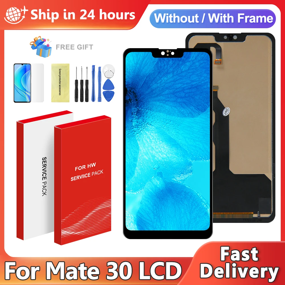 TFT For Huawei Mate 30 TAS-L09 TAS-L29 TAS-TL00 LCD Display Touch Screen Digitizer Assembly For Mate 30 Screen Replacement Parts