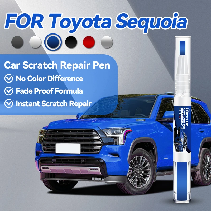 

Горячая новинка 2026: Ручка-корректор для ремонта лакокрасочного покрытия автомобиля, для Toyota Sequoia 2000-2025, аксессуары для устранения царапин, цвет серебристый 1L9, белый 040