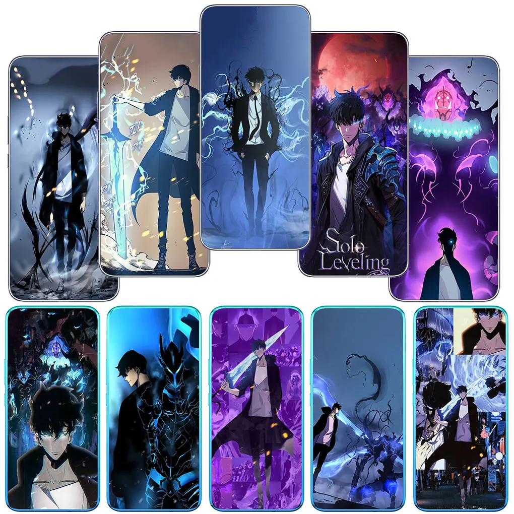 Solo Leveling Sung Jinwoo Arise Phone Case for Samsung Galaxy A04 A05 A14 A15 A23 A34 A35 A54 A55 M23 M33 M52 M53 M31 M51 A25