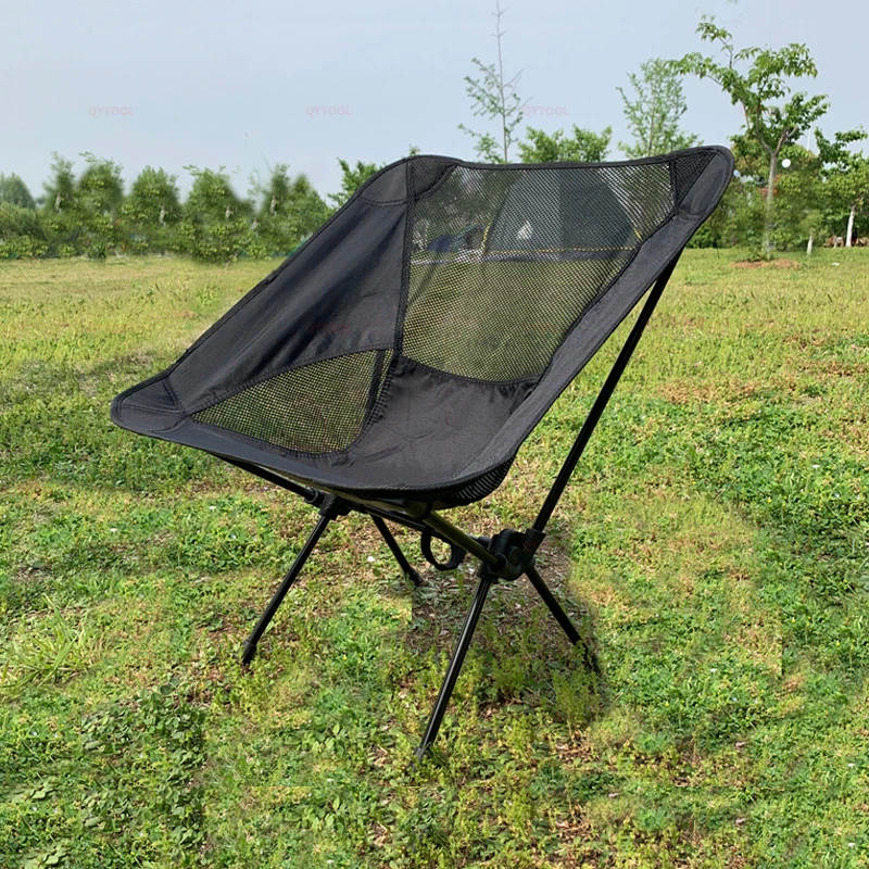 

Ultralight Outdoor Moon Chair Portable Aluminum Alloy Folding Chair BBQ Hiking Fishing Camping Chair Portable Leisure Chair