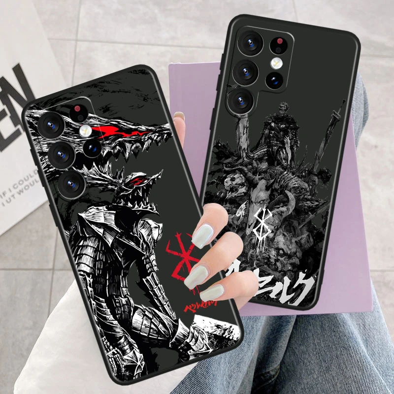 Berserk Comics Cool For Samsung M62 M52 M33 M32 M31 M30 M23 M22 M21 Note 20 10 9 8 Ultra Plus Lite Black Phone Case