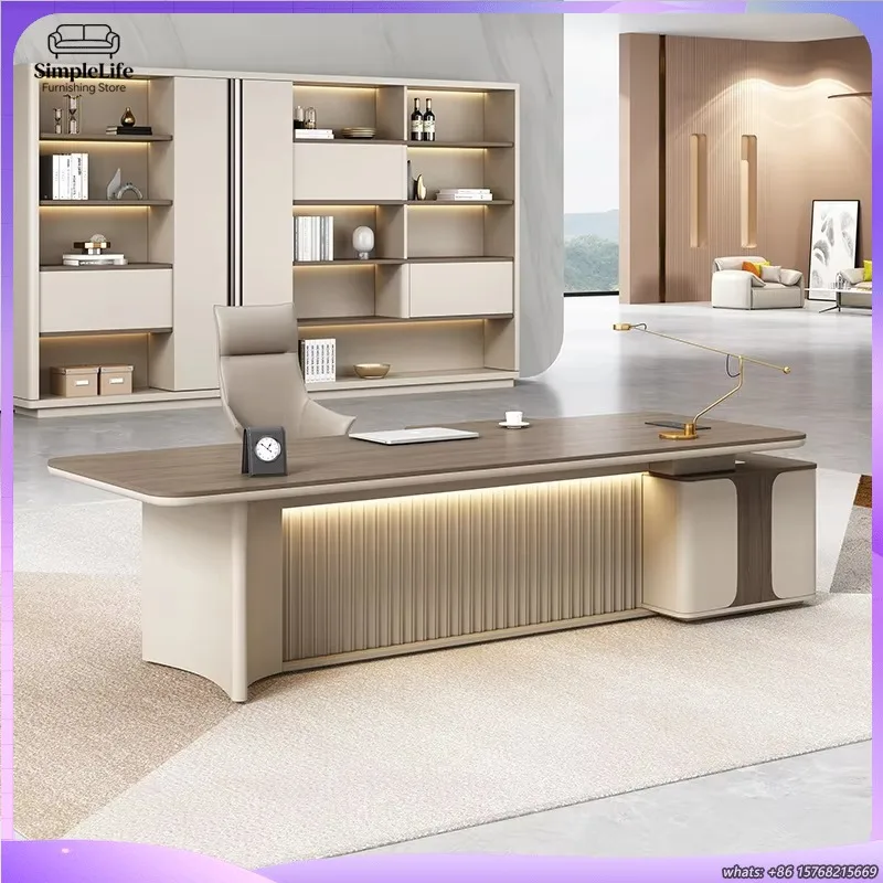 

Современный белый офисный стол для руководителя, рабочая станция, коммерческая мебель, роскошный стол для генерального директора для бизнеса и домашнего использования