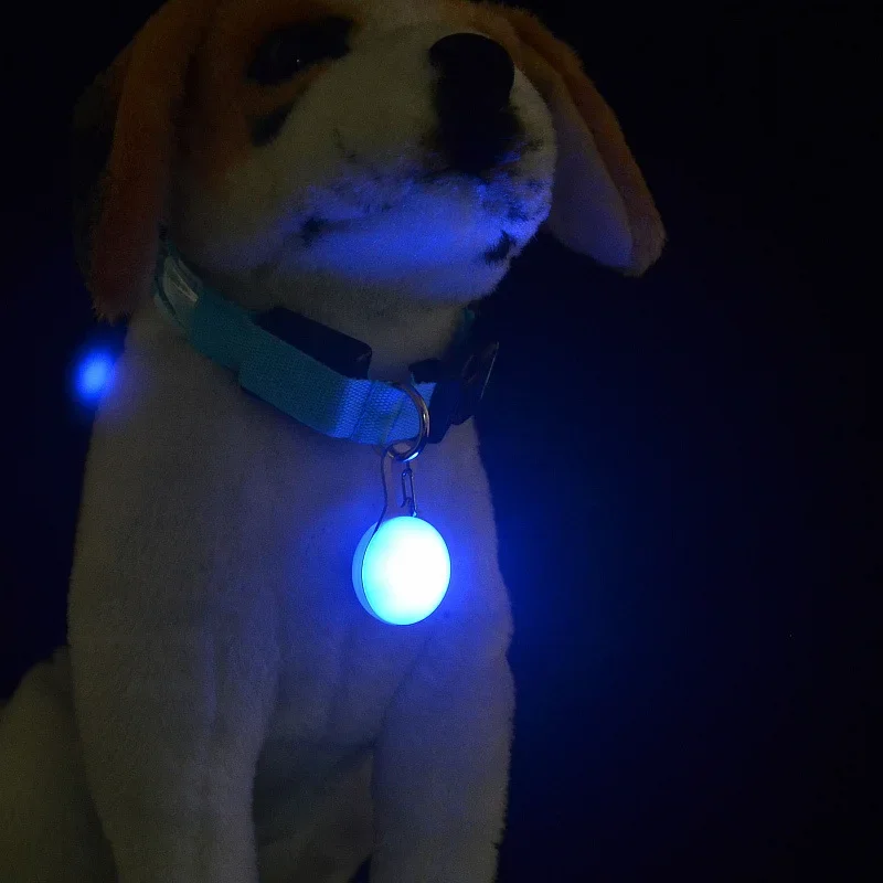 LED Pet Dog Collar Pendant Night Safety Pendant Pet Luminous Night Light Collar Pet Dogs Supplies Dog Collar Anti-lost Pendant