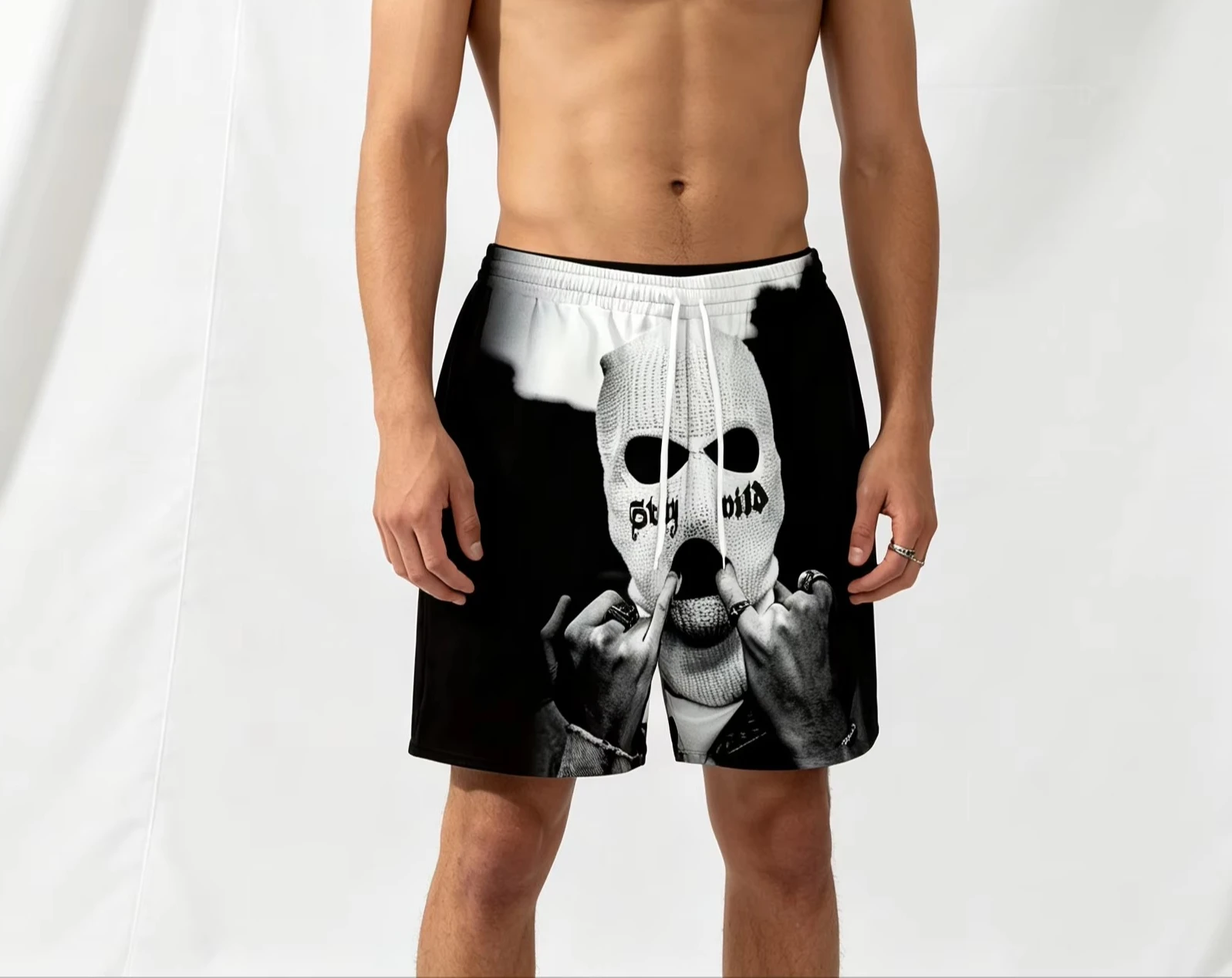 Best-selling Vintage Hiphop Pattern Print Shorts Outdoor Sport Casual Fashion Comfortable Shorts Trend Thin Vacation Shorts