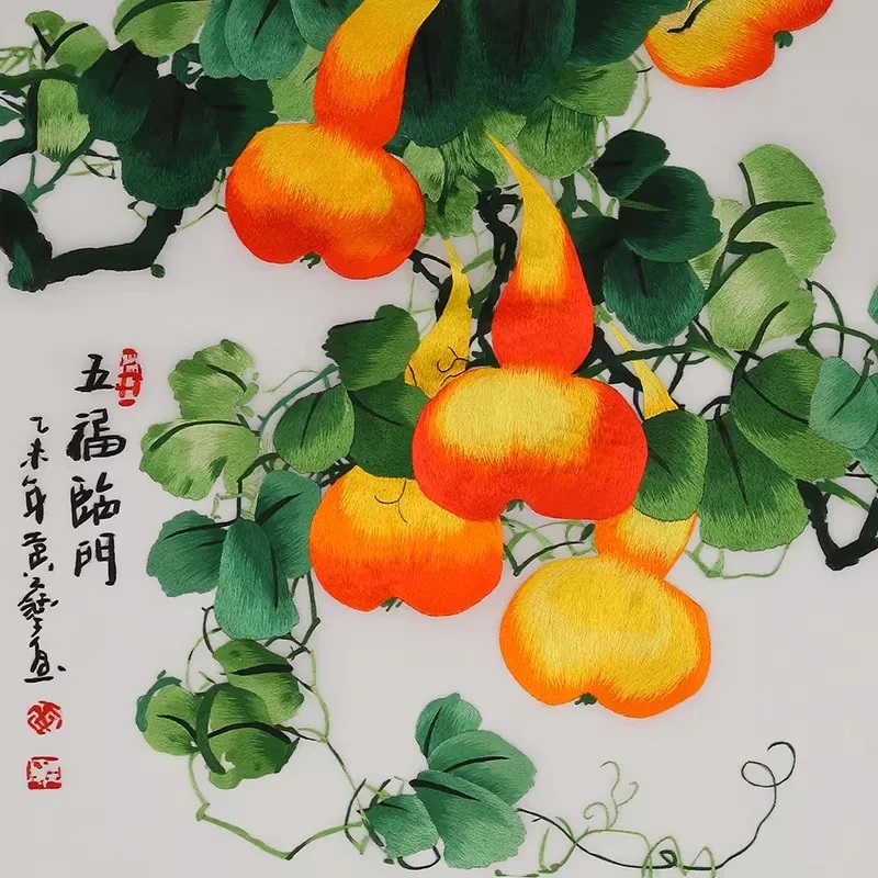 

Набор для вышивания «Фрукты, цветы и птицы», комплект для ручной вышивки с предварительно нанесенным рисунком, подарок для начинающих