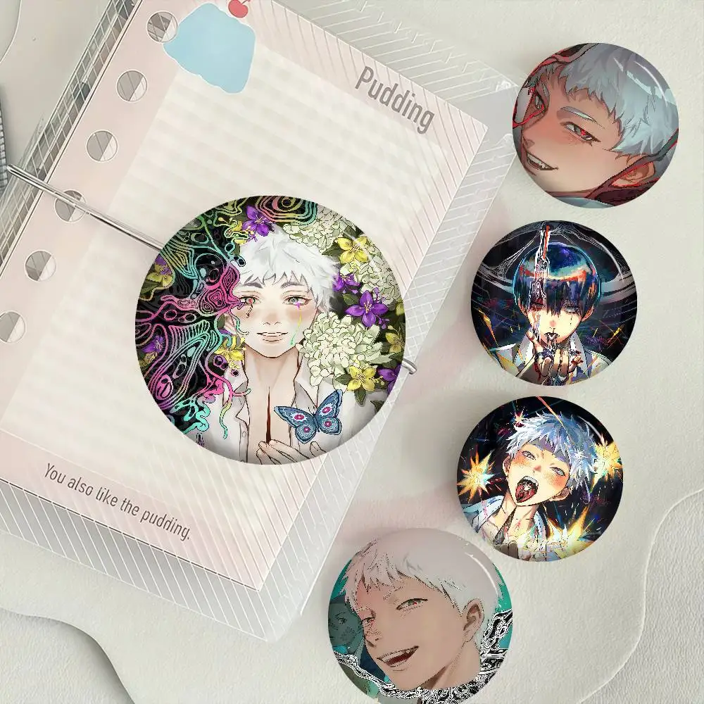 Anime The Summer Hikaru Died Tsujinaka Yoshinori Broschen Abzeichen Handgefertigte Brosche Anstecknadeln Schmuck für Rucksack Kleidung Geschenke