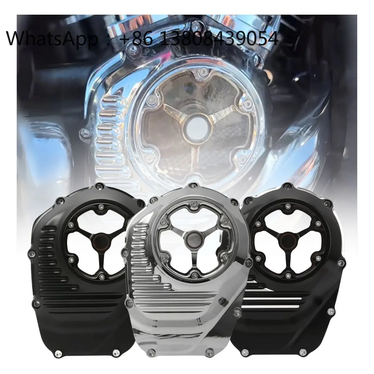 For harley M8 Engine 2017-up Touring Road Glide 2017-up Softail Fat Bob Boy 114 CNC Aluminum Clarity Transmission Cam Cover