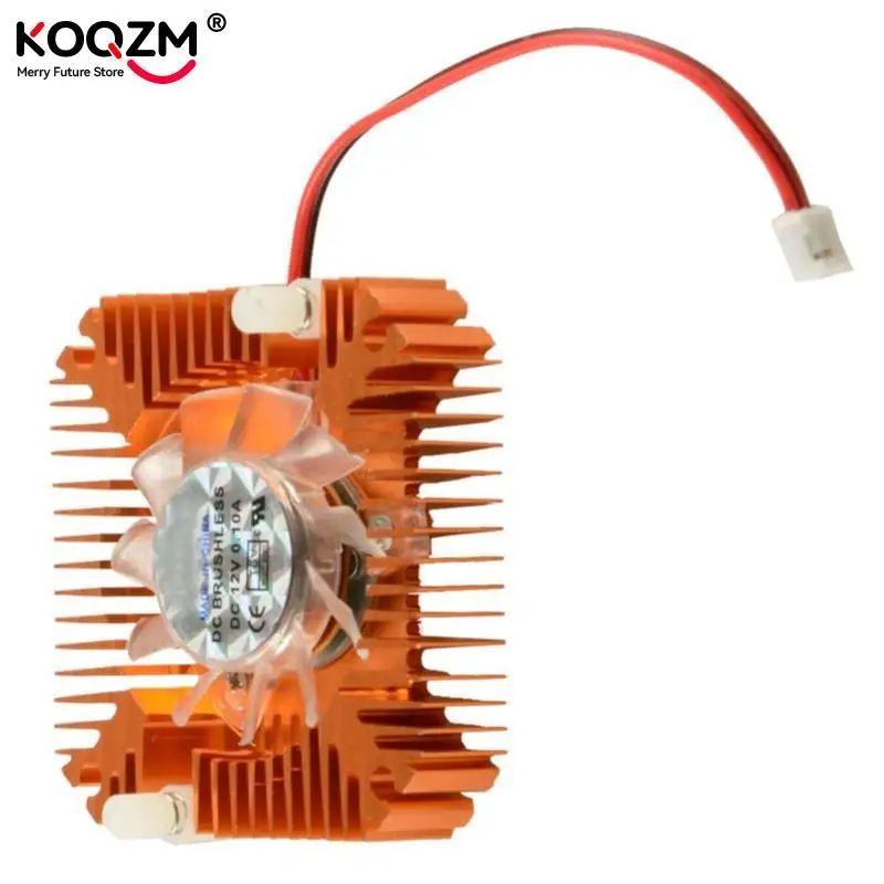 JETTING 55mm 2 PIN Aluminum Snowhite Cooling Fan Heatsink Cooler Fit For PC Computer CPU VGA Video Card VC899 P18 0.25