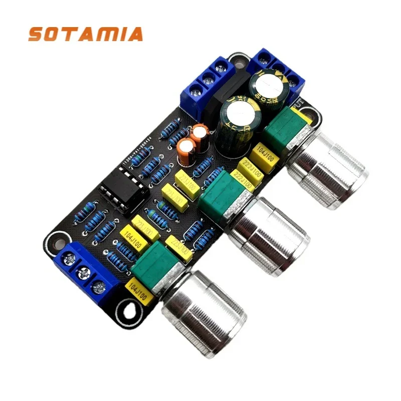 

SOTAMIA NE5532 Mini Power Amplifier Preamp Board Preamplifier Tone Board HIFI Home Theater Music Amplifier 2.0 Tuning Board