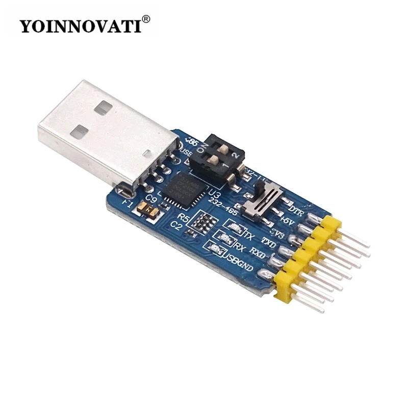 USB CP2102 to TTL RS232 USB TTL to RS485 Mutual Convert 6 in 1 Convert Module Good Serial Adapter for Arduino