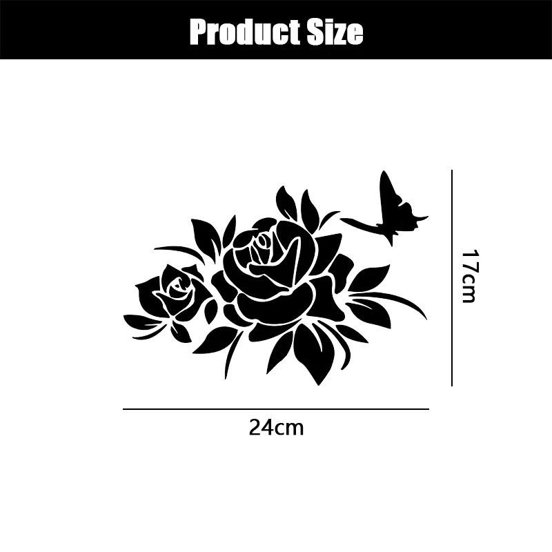 1Pcs Universal Car Accessories Flower And Butterfly Personality Sticker Car Hood Body Window Decoration Decal Auto Sticker