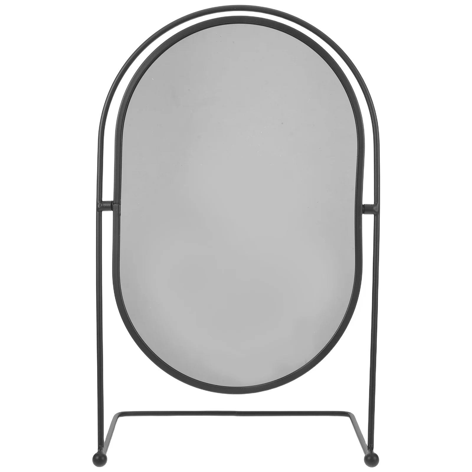 

Oval Makeup Mirror with Stand Rotating 360 Degree Hd Desktop Vanity Table Mirror for Dorm Bedroom Dressing Makeup Mirrors