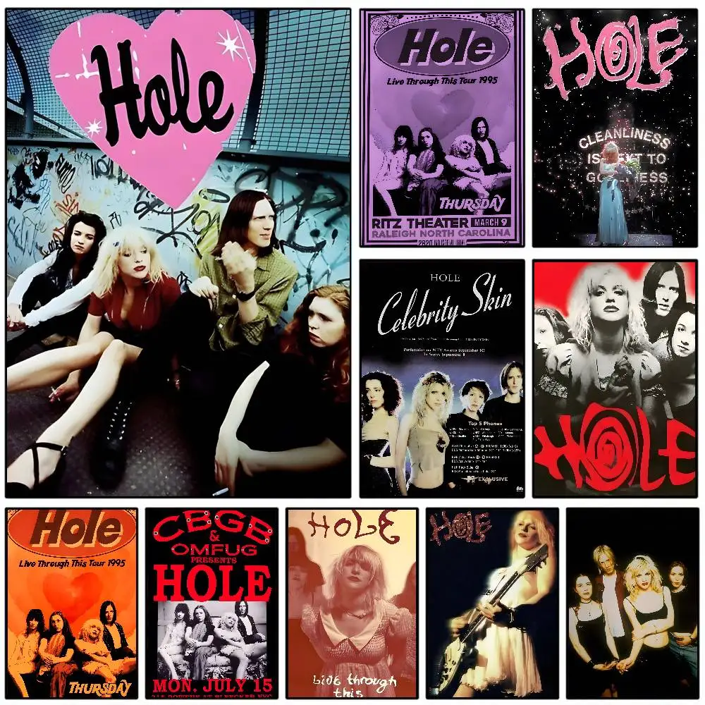 Alternative Rock Band H-Hole Poster  HD sticky wall waterproof home living room bedroom Dorm bar aesthetic decoration