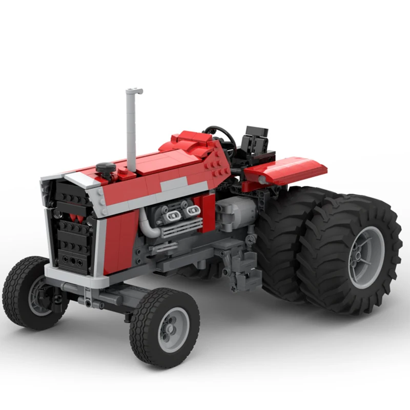 MOC 981 個シティテクニックエンジニアリング RC Mas Fergus1155 V8 トラクタートレーラーモデル DIY クリエイティブアイデア ChildToy ギフトテクノロジーブロック