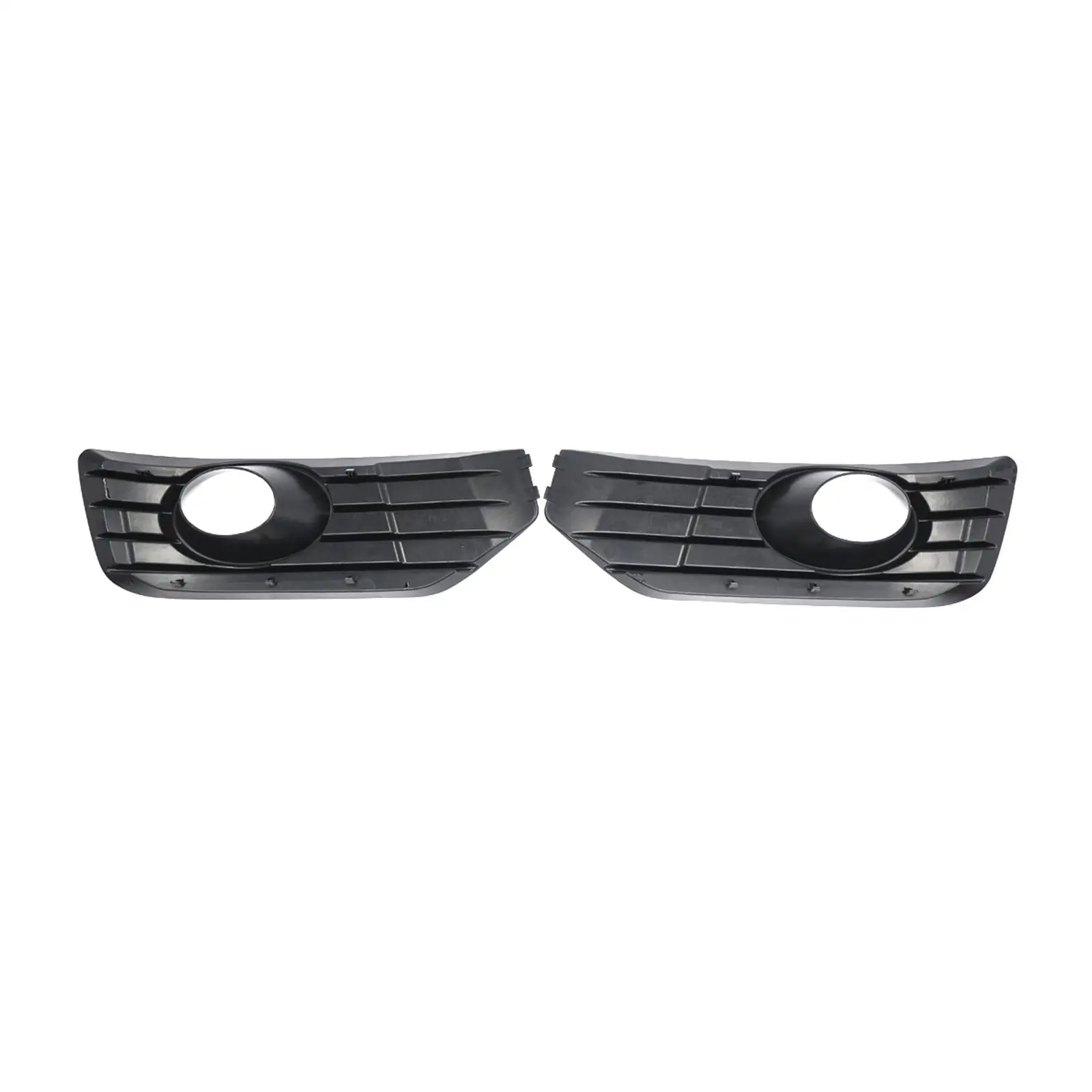 

2x Fog Light Grilles Parts Wear Resistant Car Front Bumper Replace Left and Right Side for VW T5.1 Sportline 2010-2015