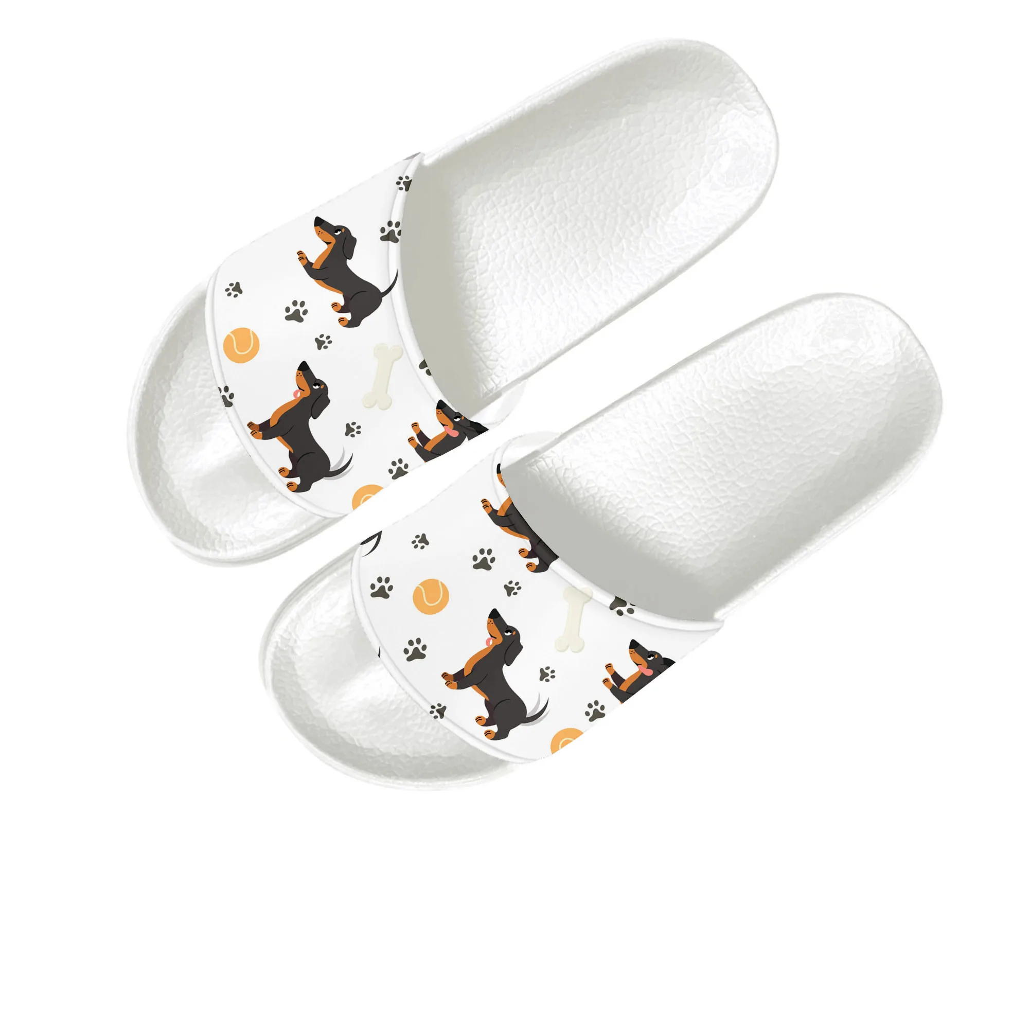 

Cute Dachshund Pet Dog Slippers Home Water Shoes Men Women Teenagers Children Bathroom Beach Pool Sandals Custom Summer Slipper