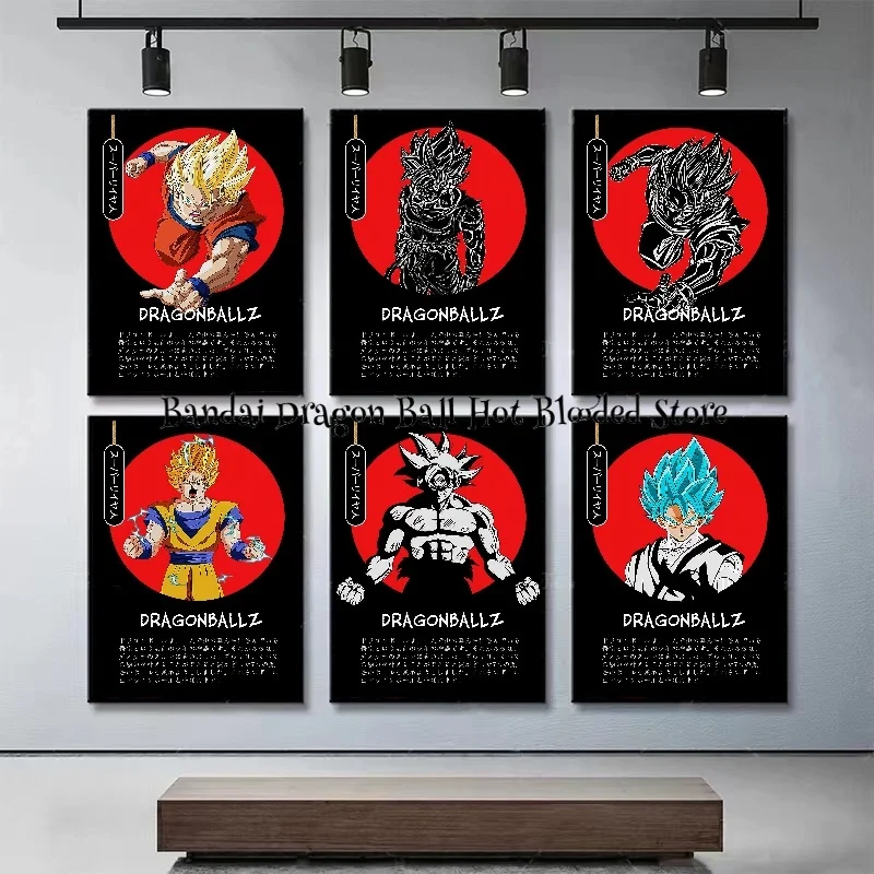 

Canvas Art Walls Painting Dragon Ball Modern Living Bedroom Decor Poster Home Picture Super Saiyan Anime Kid Birthday Gifts