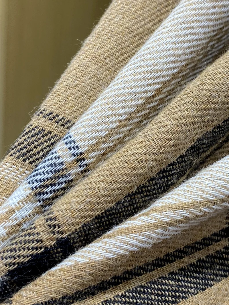 Retro americano Sle hombres Faionable versátil transpirable cómodo Casual a cuadros largo Sve cuello irt moda