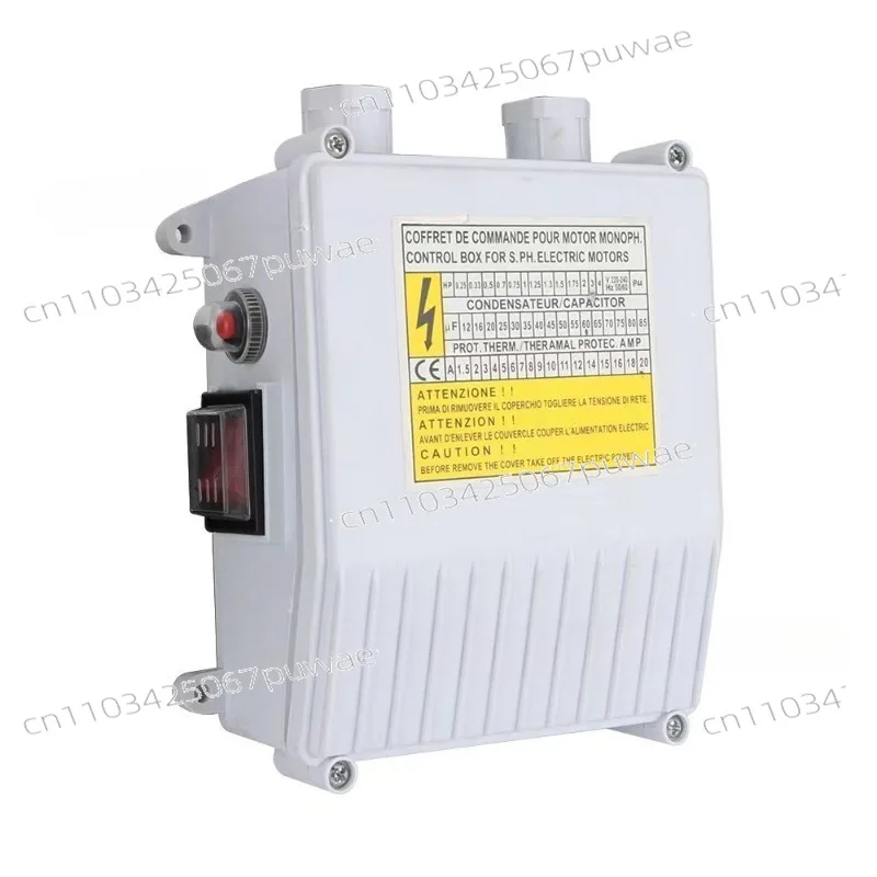 Stainless Steel Control/Overload Switch - For Deep Well/Submersible Pumps & Water Pump External Controllers (Wiring Switch)