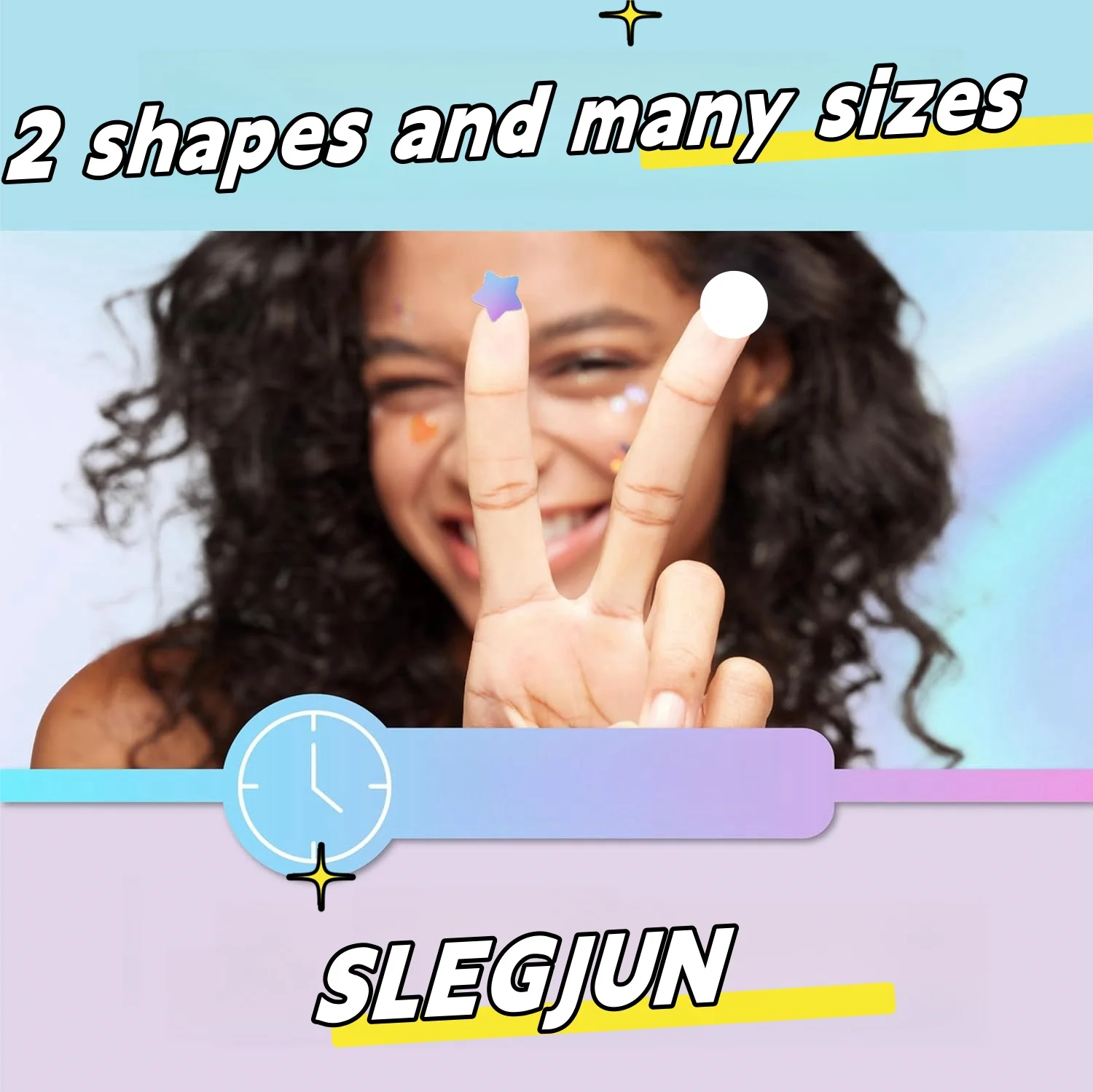 40/36 قطعة من رقع حب الشباب على شكل نجمة متعددة الألوان، رقع حب الشباب للوجه، رقع حب الشباب المخفية، ورقع البثور، رقيقة جدًا. #2