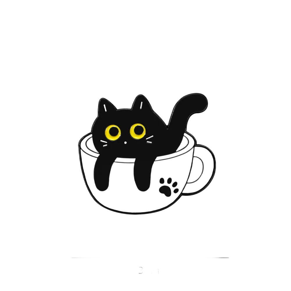 Kawaii Katzen- & Tier-Emaille-Pin-Set, Lustige Cartoon-Anstecknadeln, Niedliche Haustier-Abzeichen für Kleidung, Modische Accessoires Geschenke – Detail 3