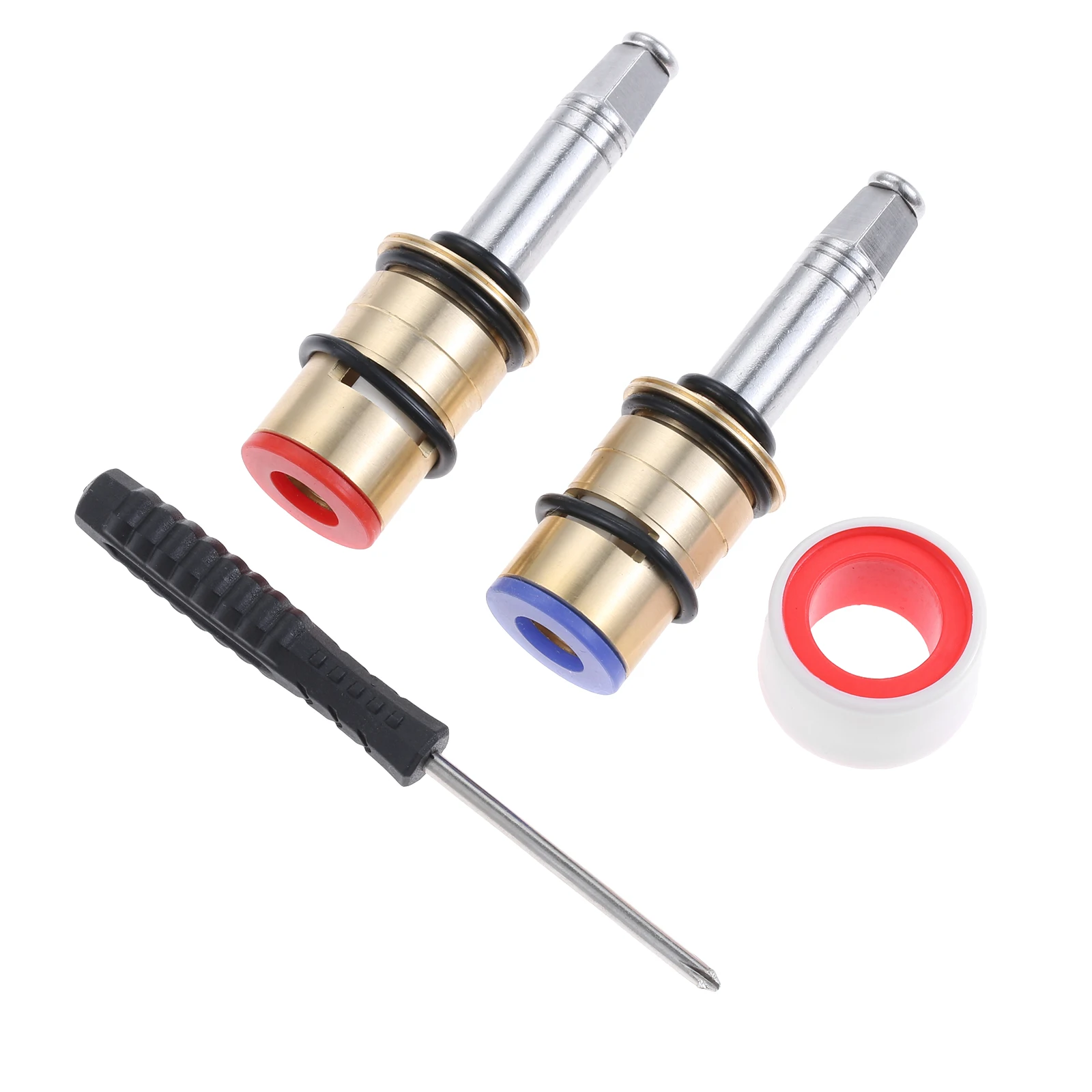 

Home 377XKRHJKABNF 377XKLHJKABNF Long Ceramic 1/4-Turn Cold & Hot Faucet Cartridge Kits for Chicago,Long Stem for Concealed-Caps