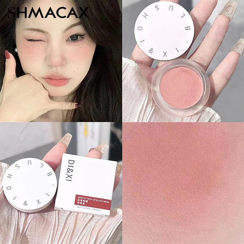 Natural Blush Palette idratante Waterproof Matte Lasting Cheek Tint Blush Cream Brighten Face Contour Makeup Cosmetics