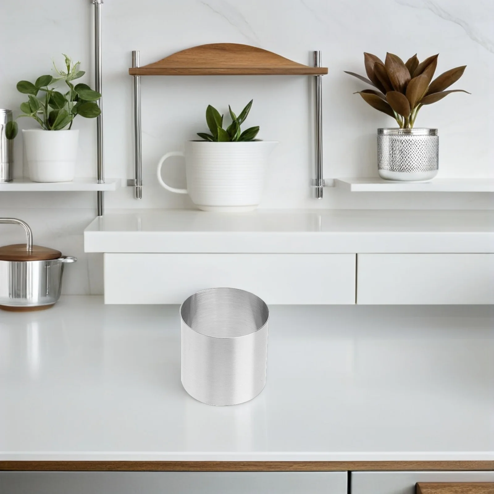 

12 Pcs Baking Tools Cake Mold Round Ring Mousse Molds Stainless Steel Silver Travel