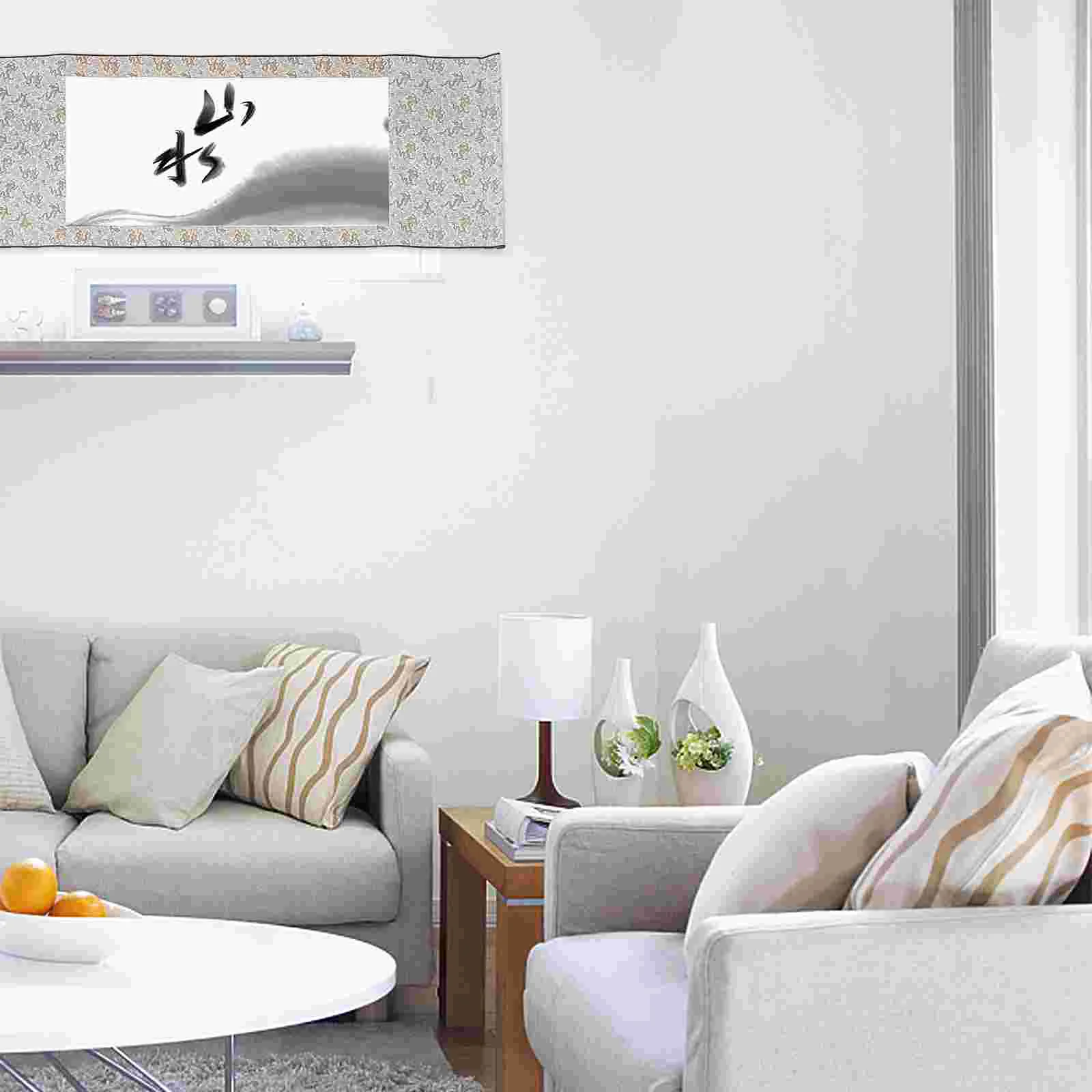 Blank Scroll Hanging Paper Calligraphy Chinese Painting Scrolls Accessory Drawing