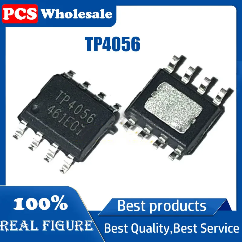 New original TP4056 4056E 1A linear lithium-ion battery charger chip SOP-8