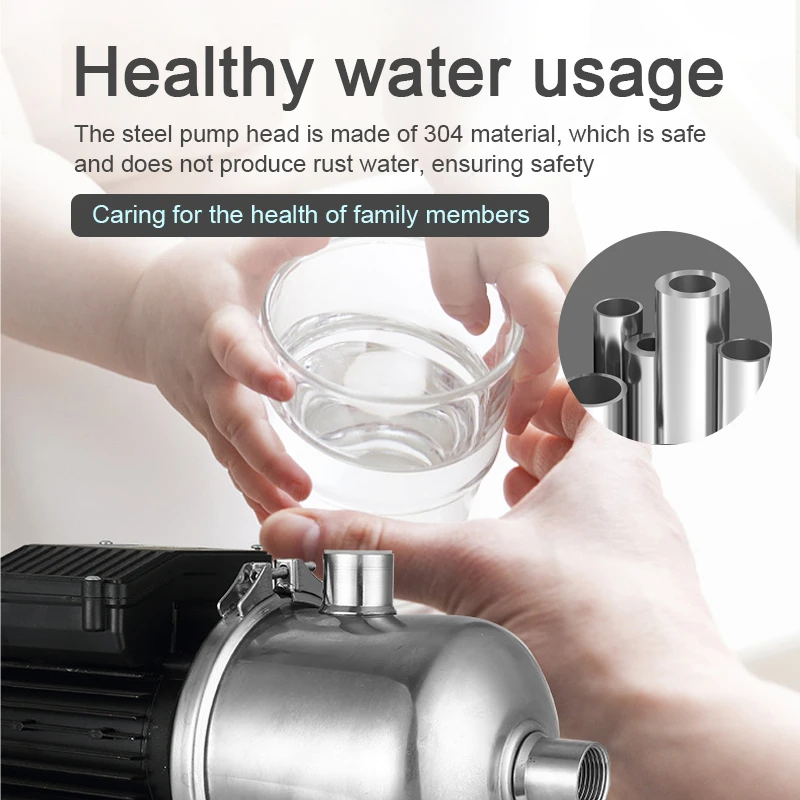 380V Industrial Horizontal Multi-stage Centrifugal Pump Stainless Steel Pipeline Circulation PumpsHousehold Booster Pump