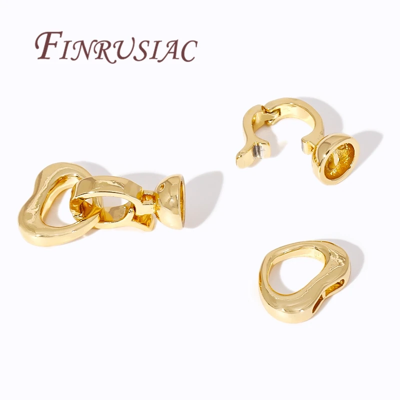 18K Real Gold Plated OT Clasps Connectors Fittings,DIY Bracelet Jewellery Clasp,Brass End Beads Toggle Clasps For Jewelry Making