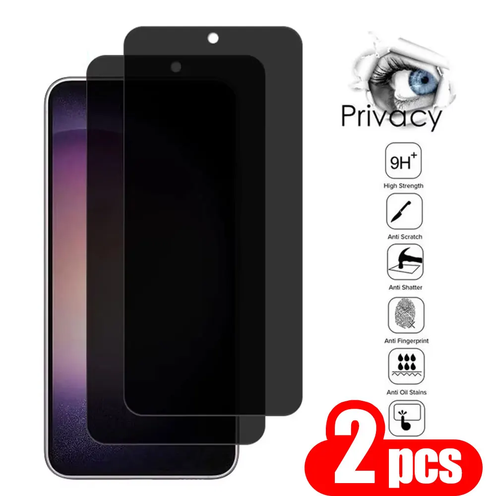 2PCS Anti Spy Screen Protector For Samsung Galaxy A06 A05s A05 A16 5G A26 A15 A22 A14 A13 A12 A23 A24 A25 Privacy Tempered Glass